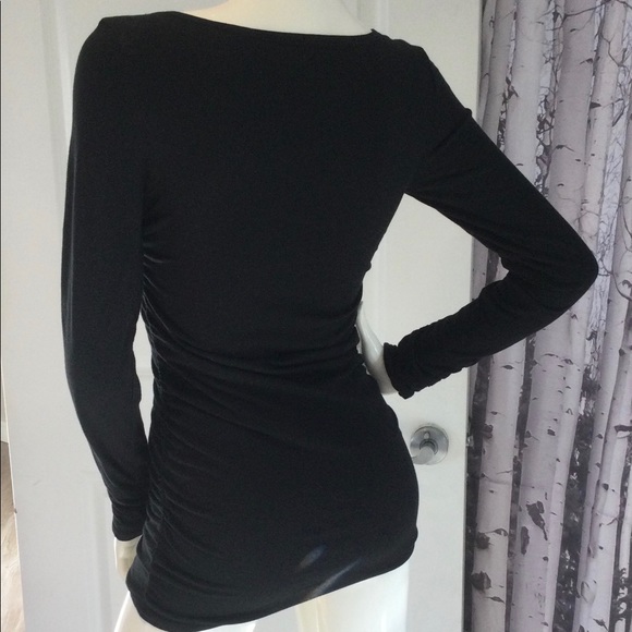 DKNY long sleeve shirt A Symmetrical ruffle Large - Picture 4 of 4